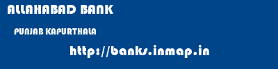 ALLAHABAD BANK  PUNJAB KAPURTHALA    banks information 
